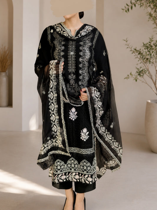 Gul-e-Siyah 3 Piece Embroidered