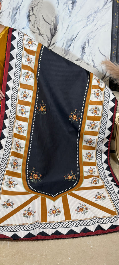 Zar-e-Mustard Dhanak 3 Piece