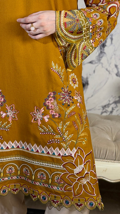 Zar-e-Mustard Dhanak 3 Piece