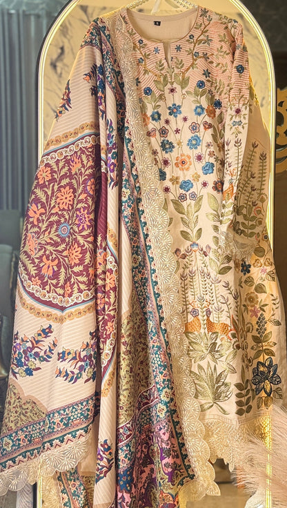 Rang-e-Haya 3 piece embroidered