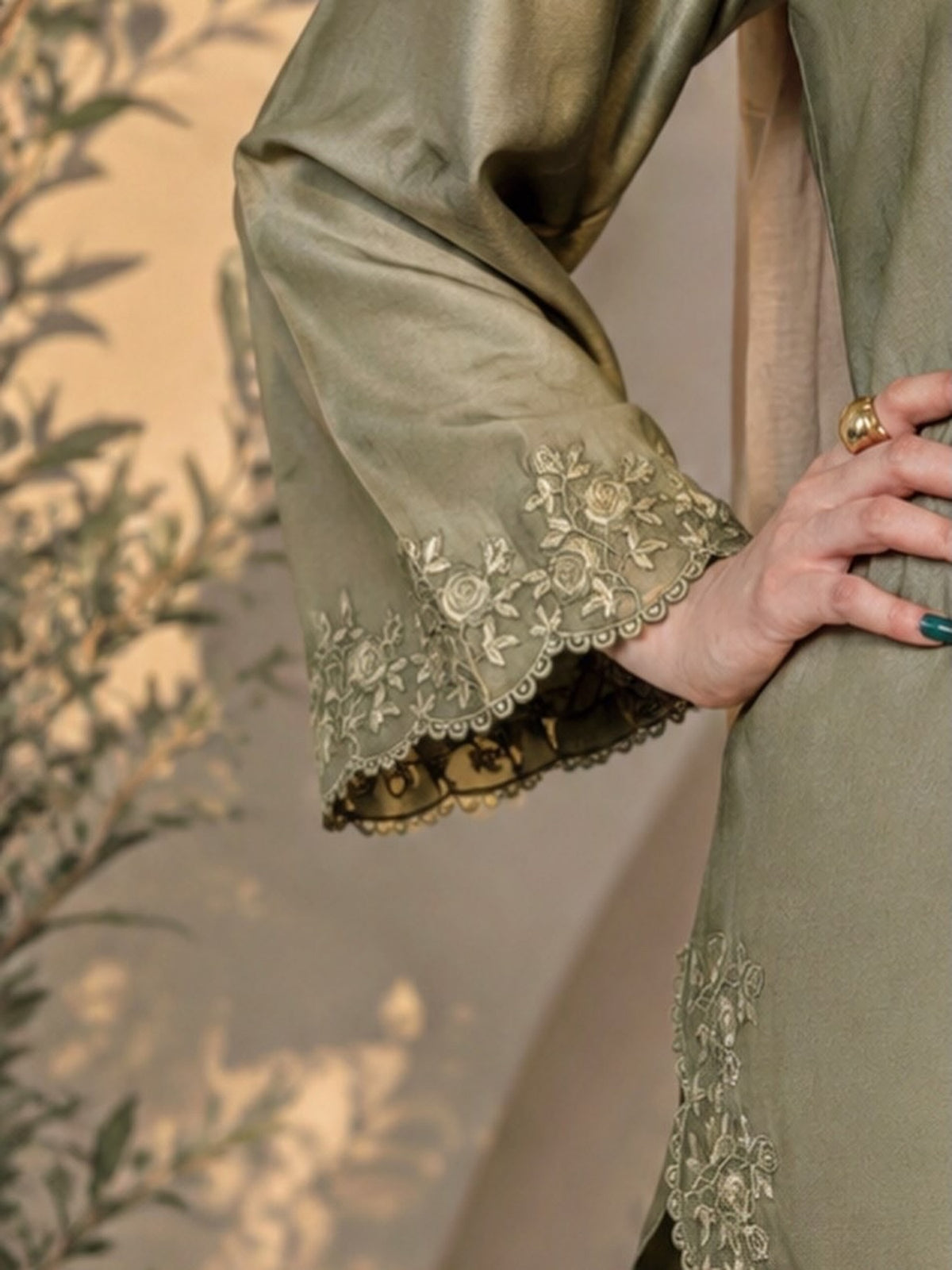 Zaitoon Bahar 2 Piece Silk