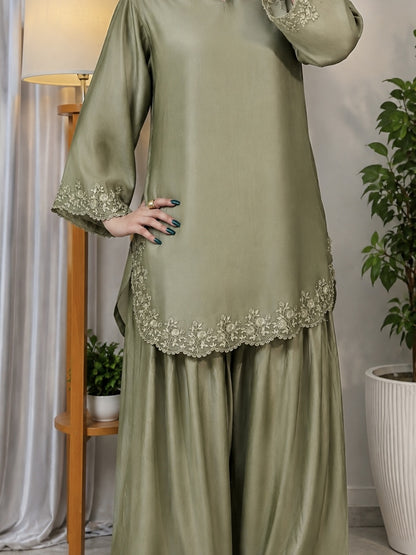 Zaitoon Bahar 2 Piece Silk