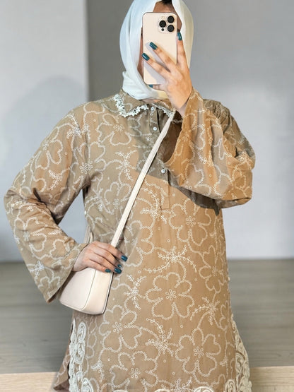 Sunehri Noor Embroidered Shirt