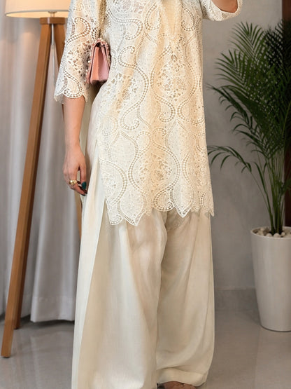 Chandni Ivory 2 Piece Embroidered