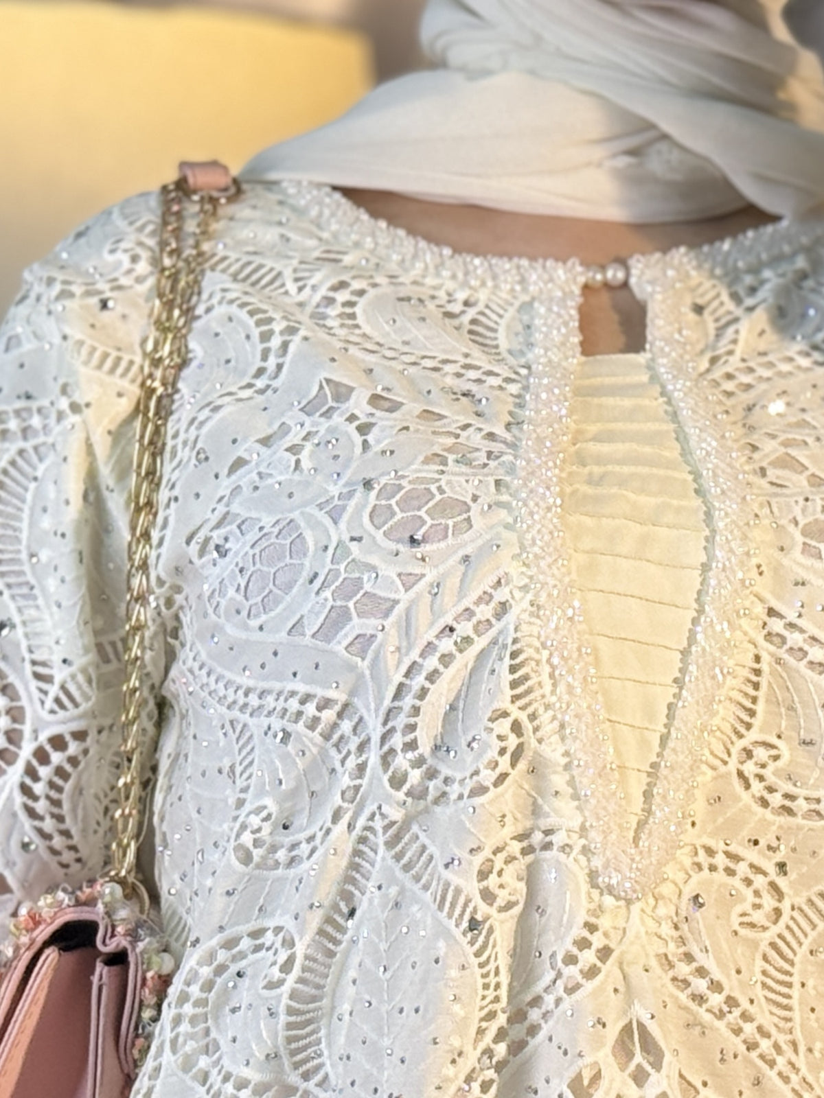 Chandni Ivory 2 Piece Embroidered