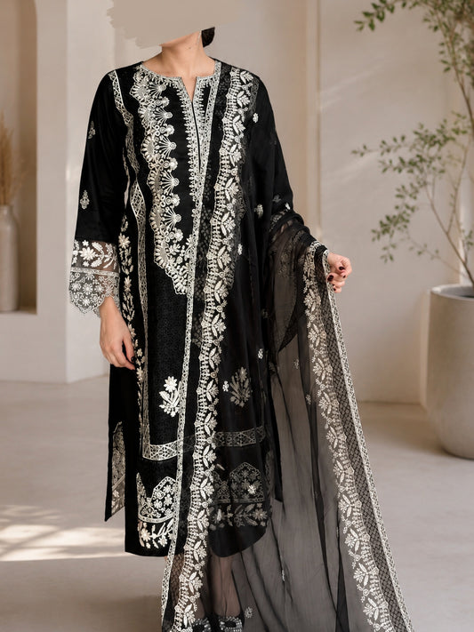 Gul-e-Siyah 3 Piece Embroidered