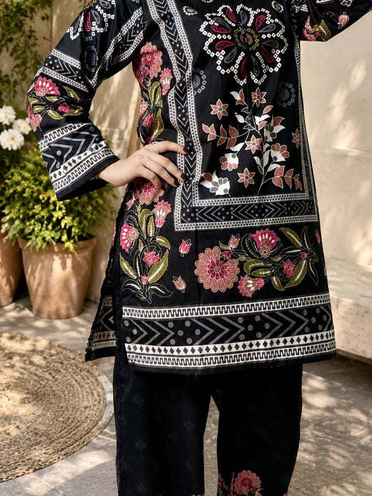 Noor Petal Co-ord Set Stitched